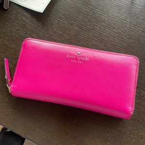 Kate Spade bright pink wallet